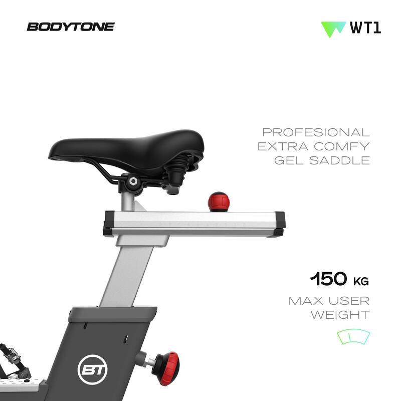 Bicicleta ciclo indoor profesional magnética Bodytone inercia 20kg