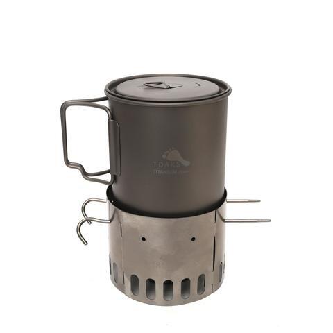 Toaks Ti Stand-Titanium Alcohol Stove Dual stand & Windscreen