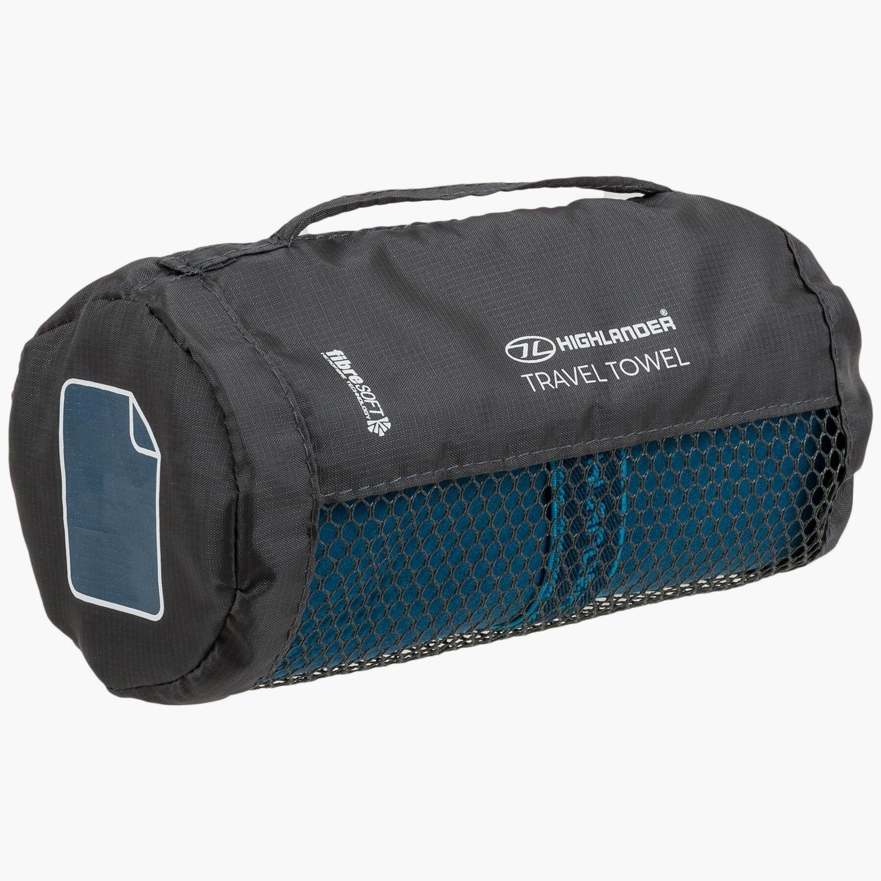 Highlander Small Fibresoft Towel - Navy 4/4