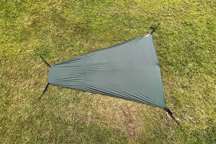 Groundsheet DD Superlight pentru ture cu bicicleta Olive Green 210cm x 150c 5/6