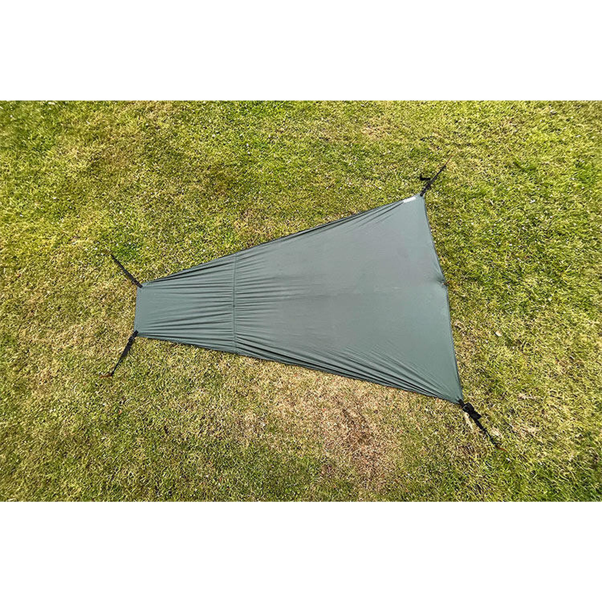 Groundsheet DD Superlight pentru ture cu bicicleta Olive Green 210cm x 150c