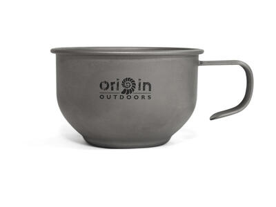 Origin Outdoors Titan Becher mit Ohr 180ml - Titan Bushcraft