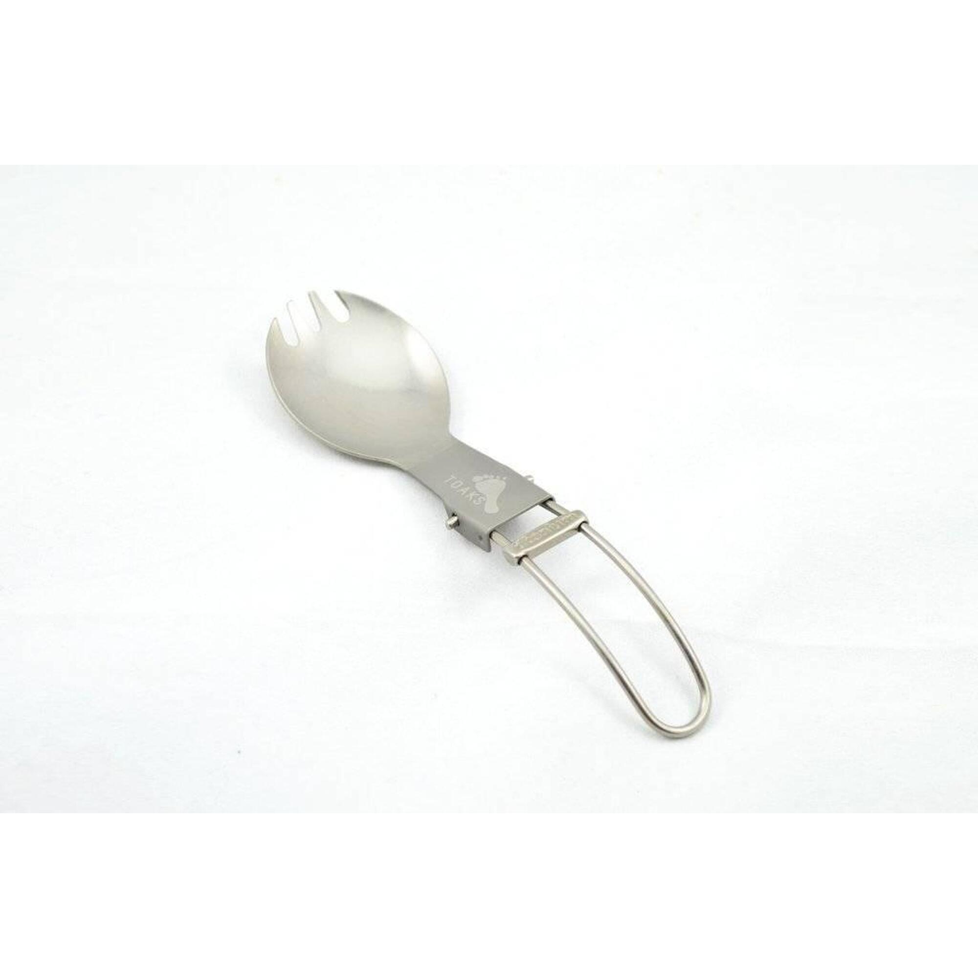 Talheres Campismo Dobrável Titanium Spork