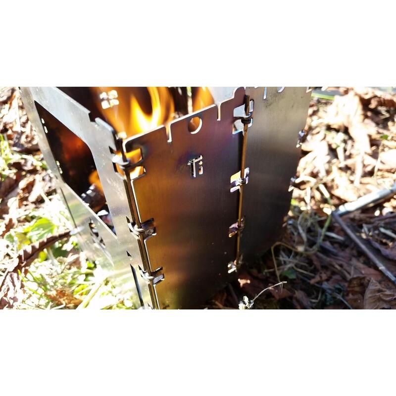 Bushcraft Essentials Bushbox Titanium Grande Pieghevole