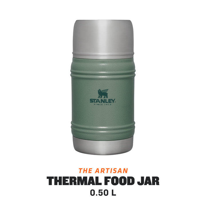 Termos mancare - The Artisan Thermal Food Jar - verde Hammertone Green - 0.5L