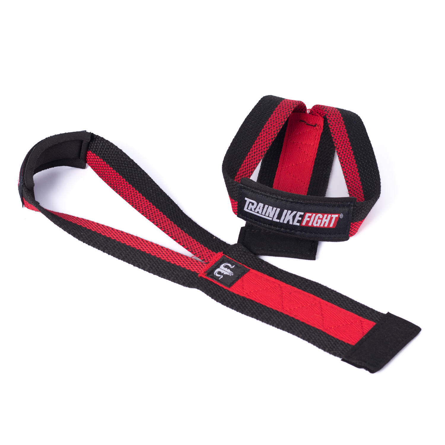 TRAIN LIKE FIGHT Straps/Correas de Halterofilia Rojas y Negras