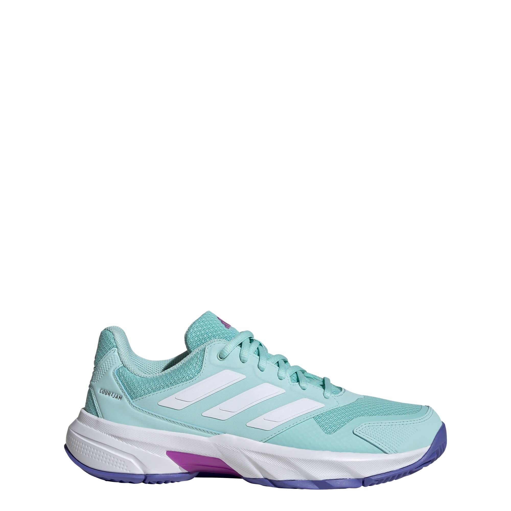 Adidas - Chaussure De Tennis Courtjam Control 3 - Chaussures De Sport - Blanc|bleu - 39 2/3 - Decathlon