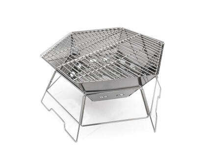 Origin Outdoors Hexagon - Grill und Feuerschale aus Edelstahl