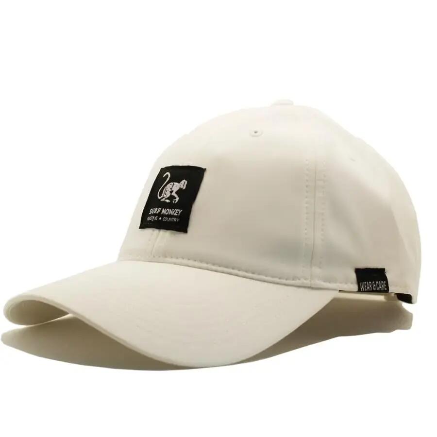 Recycled trekking cap – rain – sun protection – men / women (White)