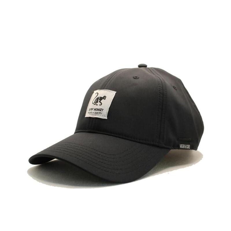 Gorra Deportiva - reciclada - Water-Resistant - UPF50  (Talla única, Negro)