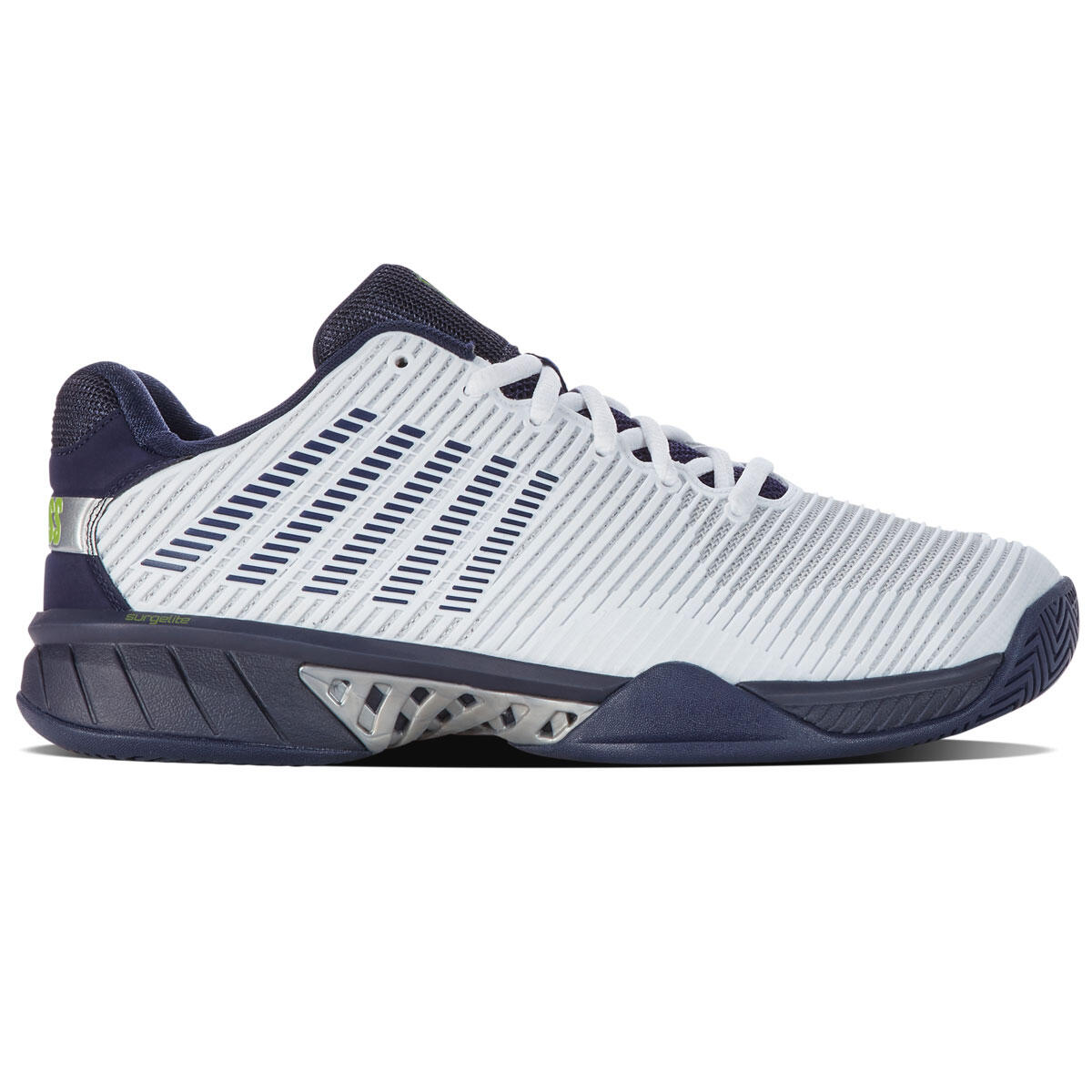 K-SWISS K-Swiss Hypercourt Express 2 Mens Tennis Shoes - White/Peacoat/Silver