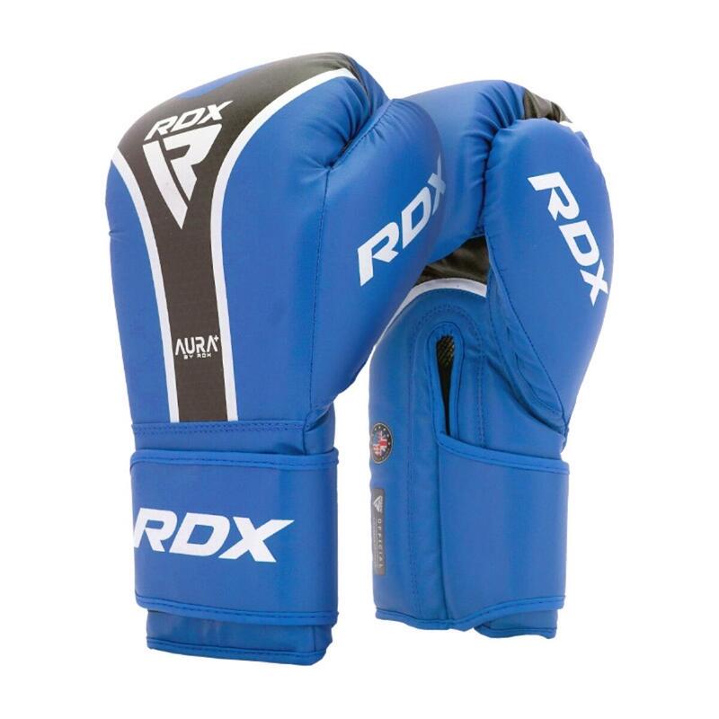 RDX GUANTES DE BOXEO AURA PLUS T-17-azul-negro-14oz