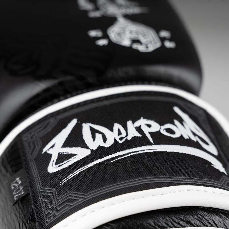 8 WEAPONS Boxing Gloves - Sak Yant Big Tiger black 16 Oz