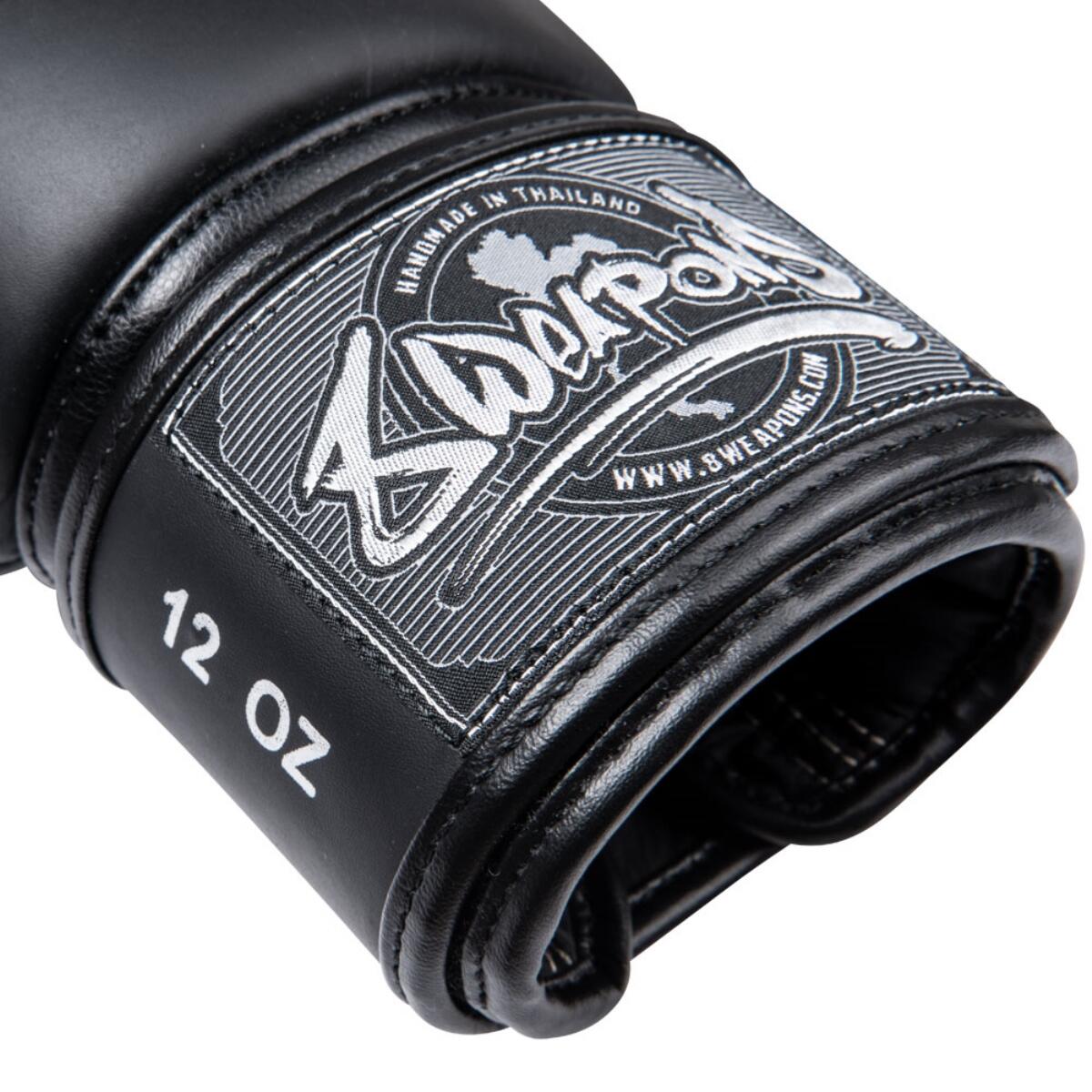 Gants de boxe 8 WEAPONS – Noir – 10 Oz – BIG 8 Premium 6/6