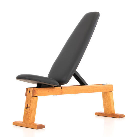 Halterbank - NOHRD WeightBench - kersen, zwart leer