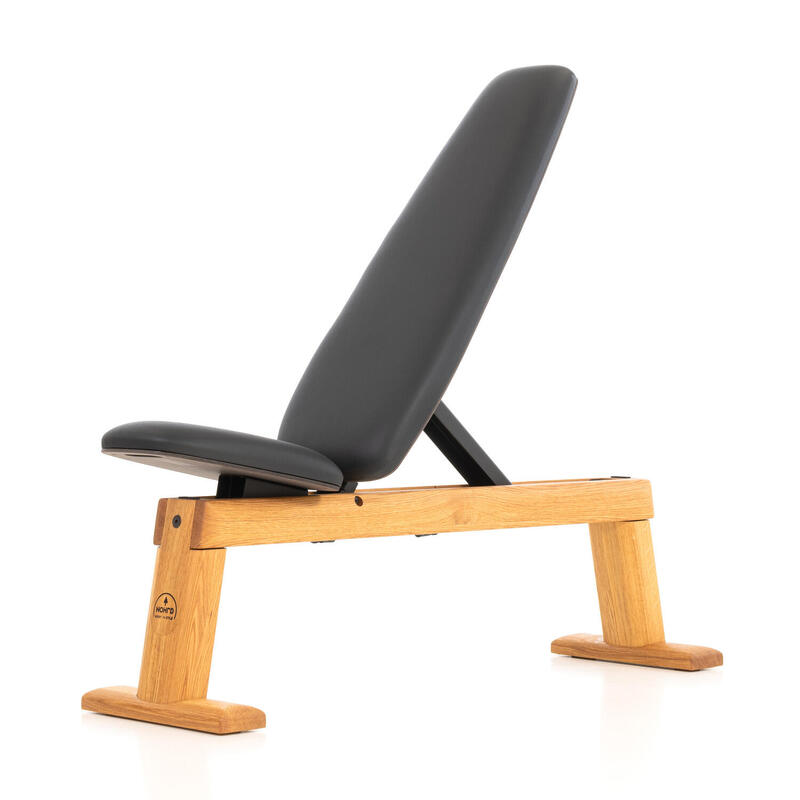 Nohrd Banc de musculation « Weight Bench », Chêne, Simili cuir