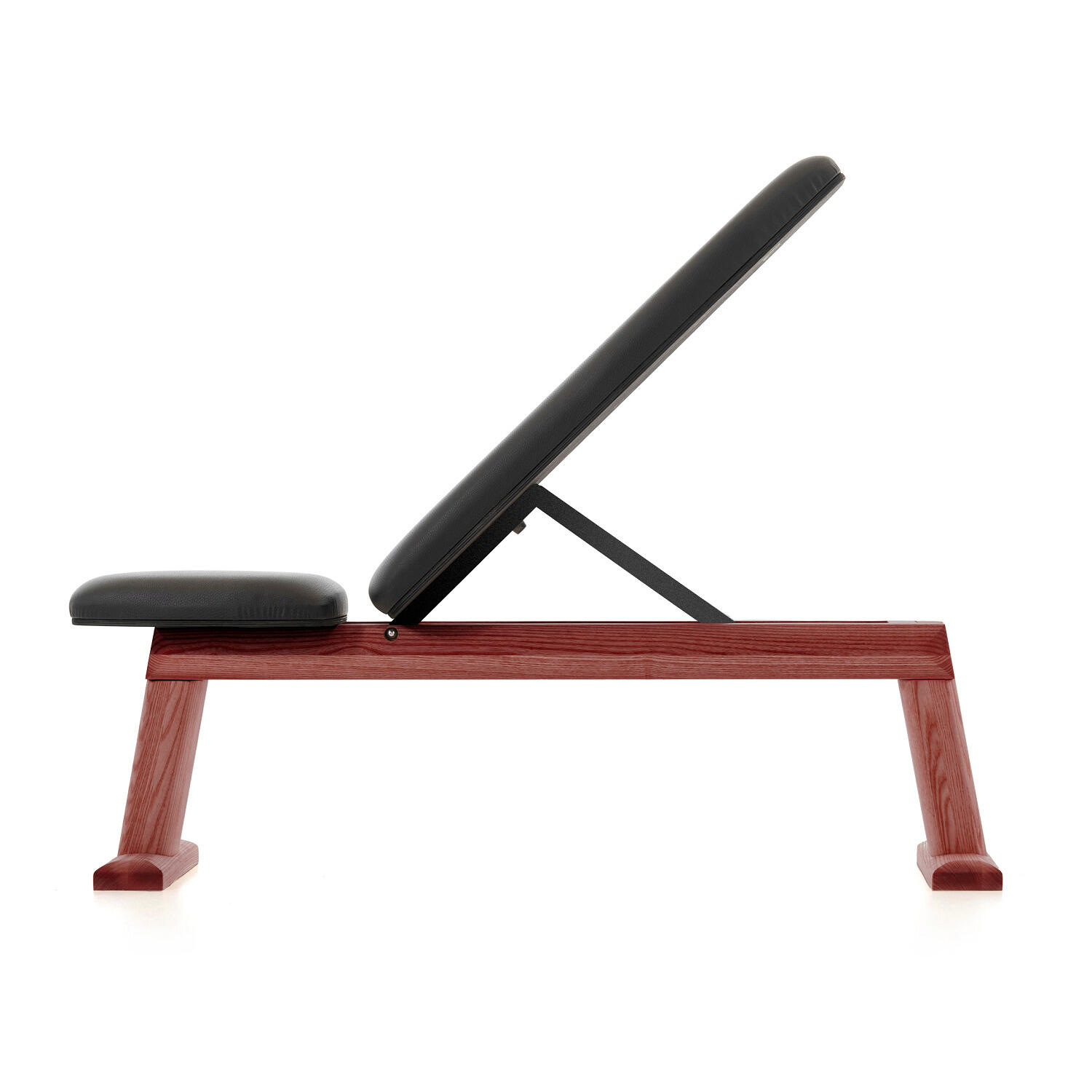 Halterbank - NOHRD WeightBench Clubsport - Echt leer - Zwart 3/4