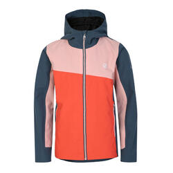 Veste Imperméable EXPLORE Enfant (Rose Abricot Pâle / Pêche Néon / Gris Bleu)