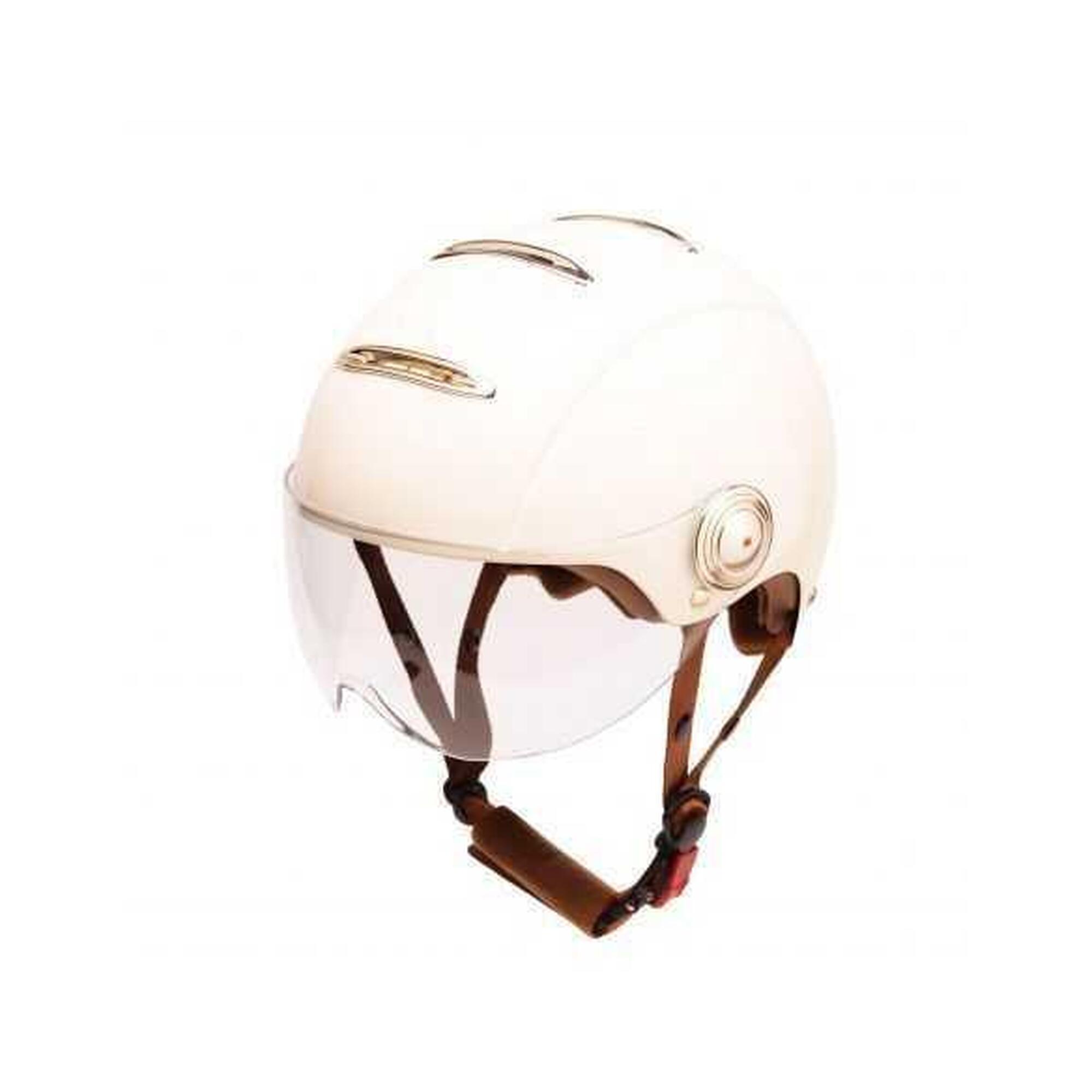 Casque jet ajustable Tandem Light Creme