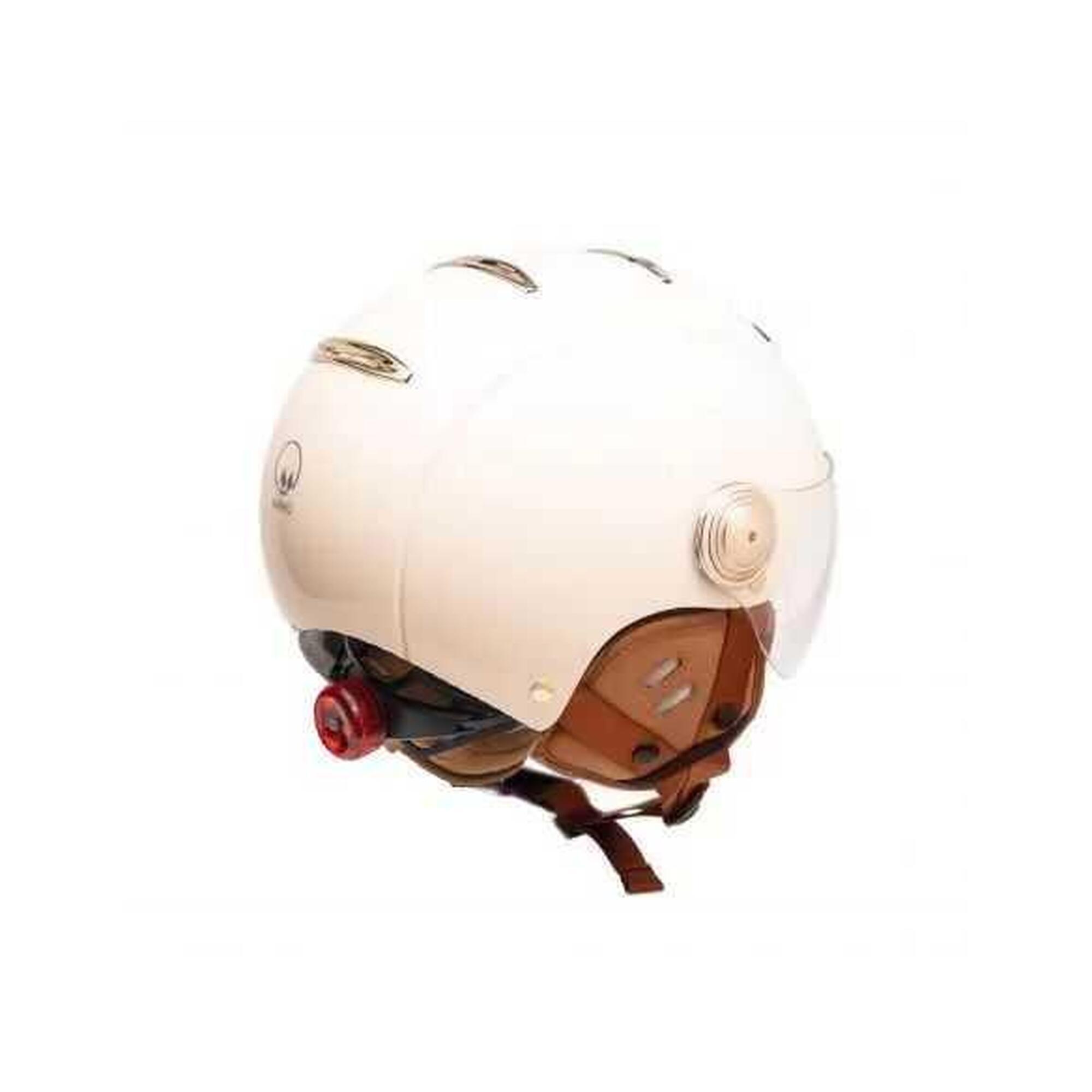 Casque jet ajustable Tandem Light Creme