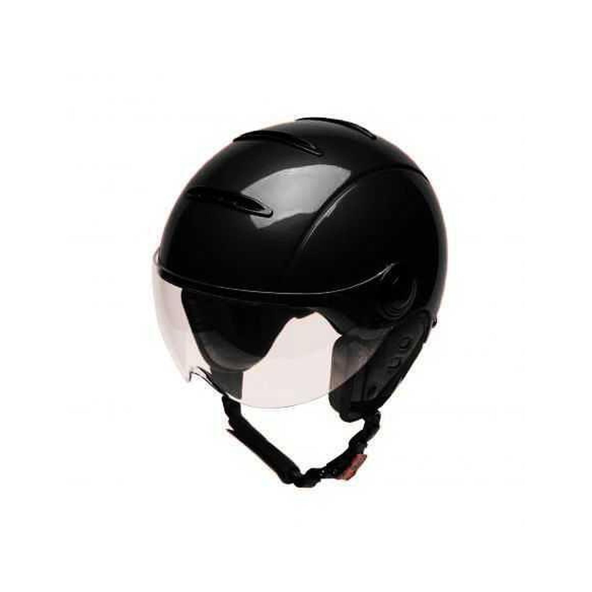 Casque jet ajustable Tandem Light Black
