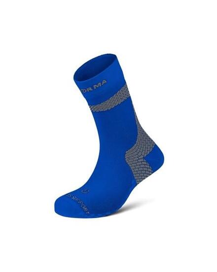 SUPPORT D'ACHILLE -CHAUSSETTES DE SPORT-COMPRESSION MOYENNE - BLUE/GRIS