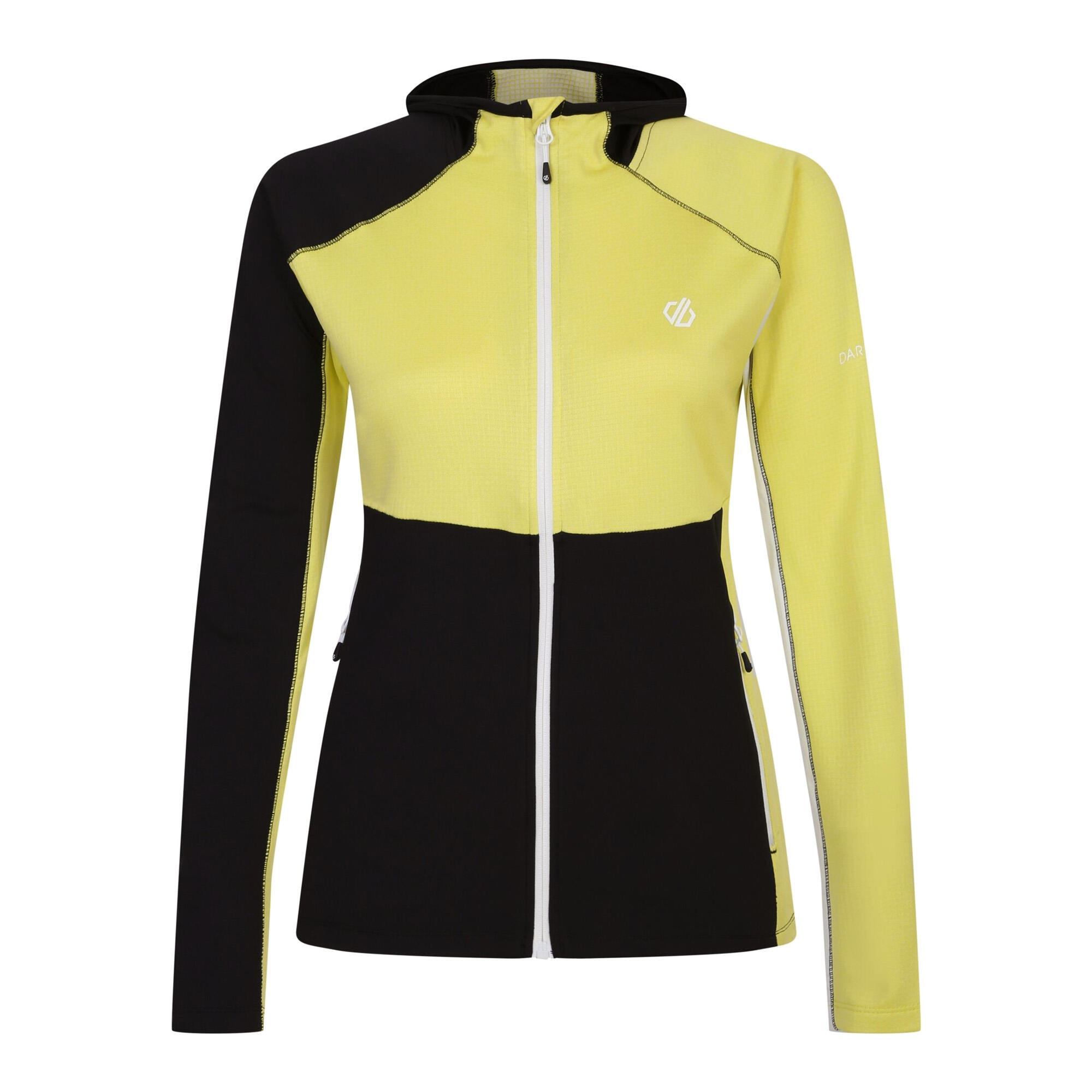 DARE 2B Womens/Ladies Convey II Hooded Core Stretch Midlayer (Yellow Plum/Black Marl)