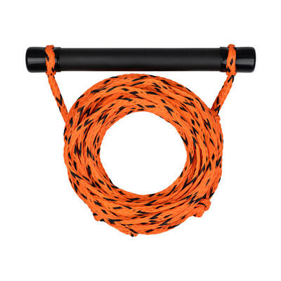 Wasserski Leine Set mit Hantel Wakeboard Seil Einsteiger 18,3 m orange