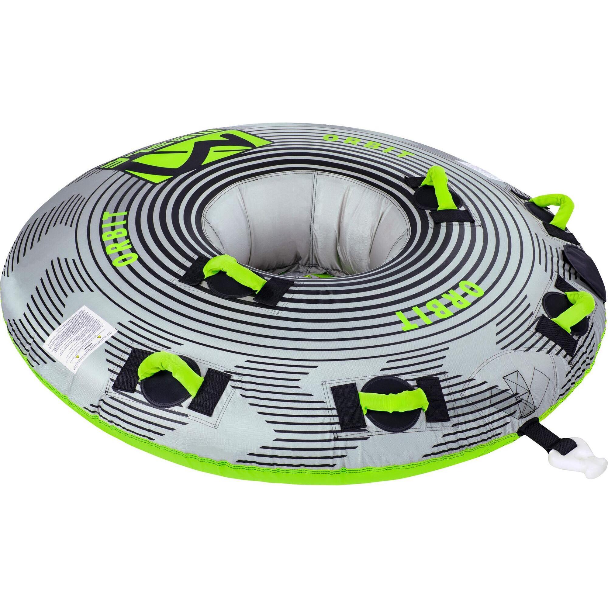 Mesle - Bouée Tractée Orbit 1 - 2 Personnes Gonflable Bateau & Jet Ski Nautique - Bouée Tractée - Gris - Taille Unique - Decathlon