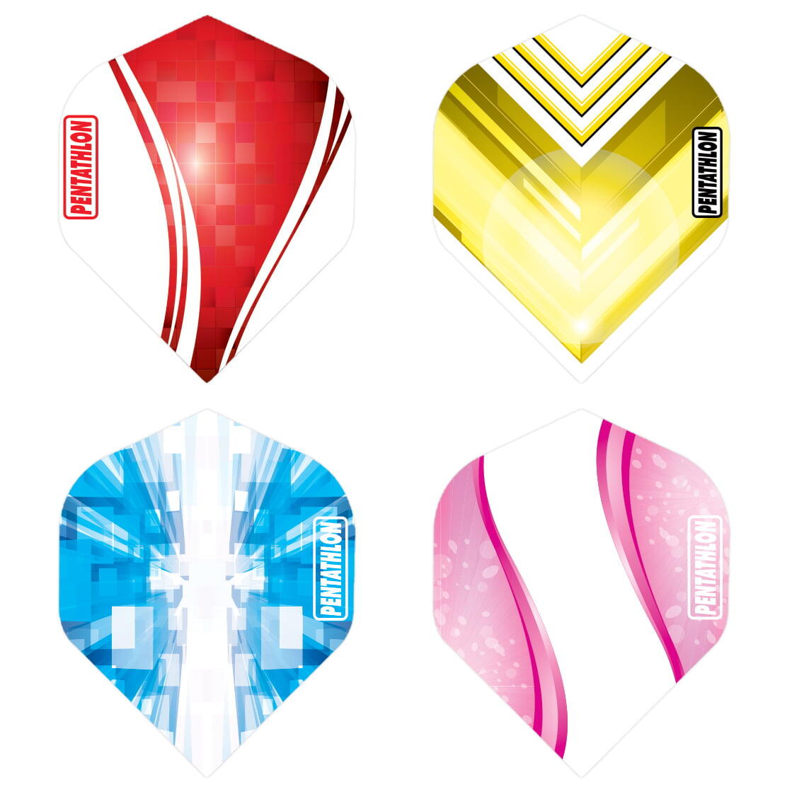 Formula Sports Pentathlon Emblem Standard Dart Board Darts Flights 4 Sets