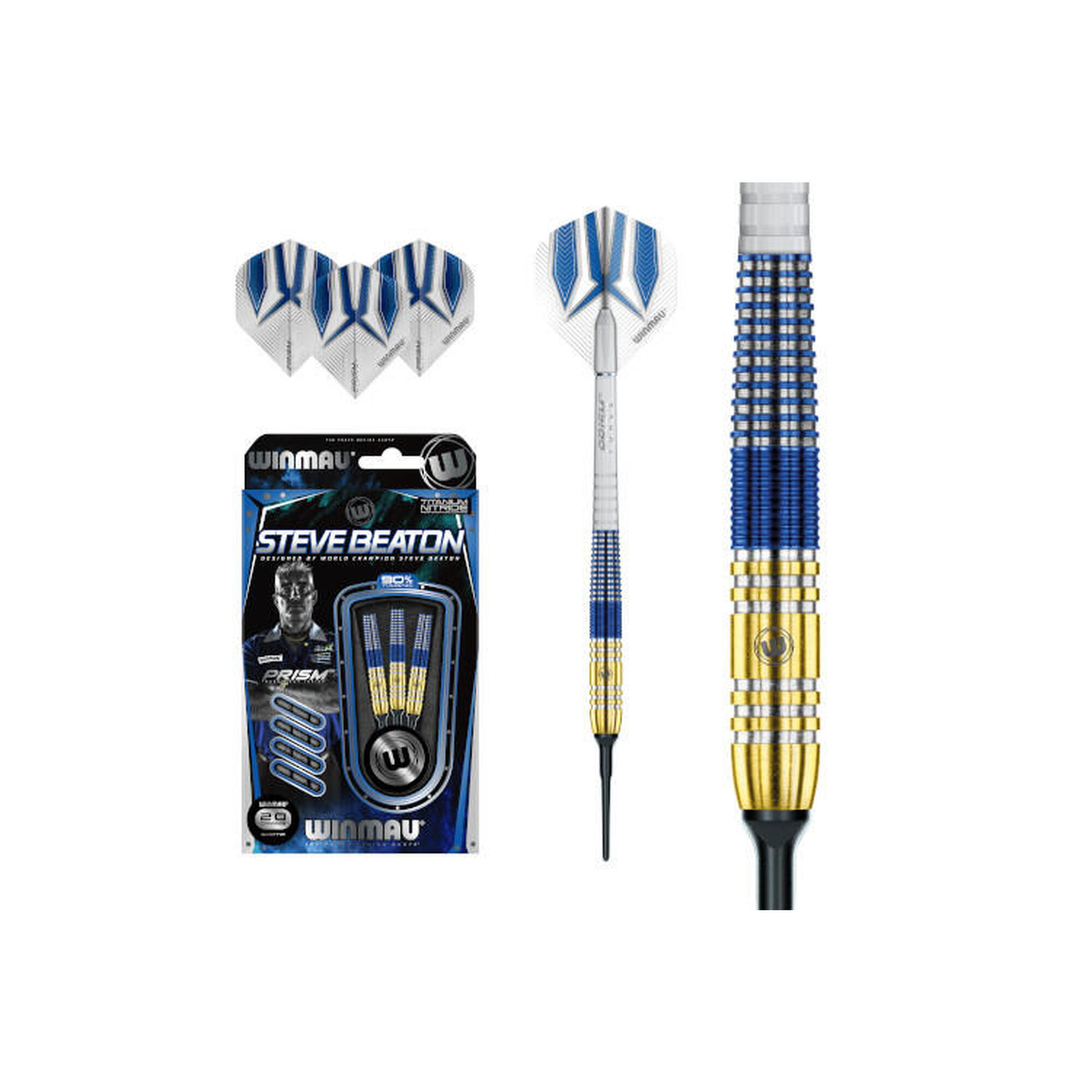 WINMAU Steve Beaton Soft Tip 90% Tungsten Darts 20 Gram WINMAU Steve Beaton Soft Tip 90% Tungsten Darts 20 Gram