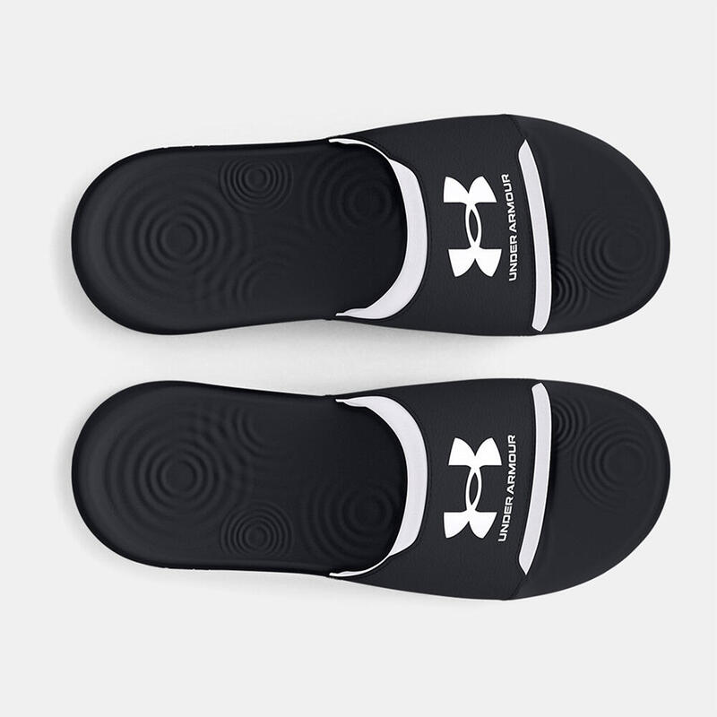 Șlapi Under Armour negri și albi UA Ignite Select
