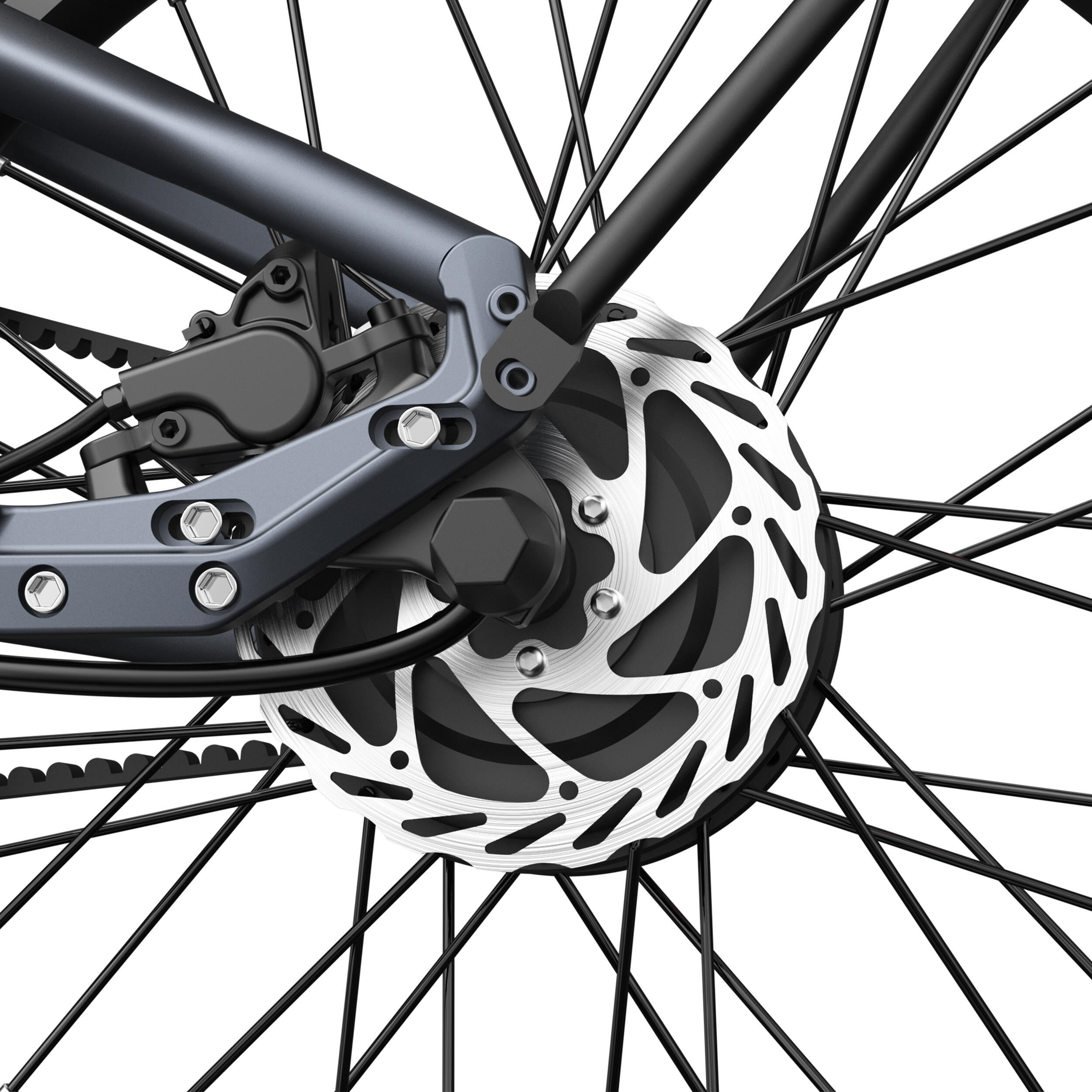 Bicicletta elettrica pieghevole ADO Air20Pro, EBike motore Bafang, APP,blu 3/8