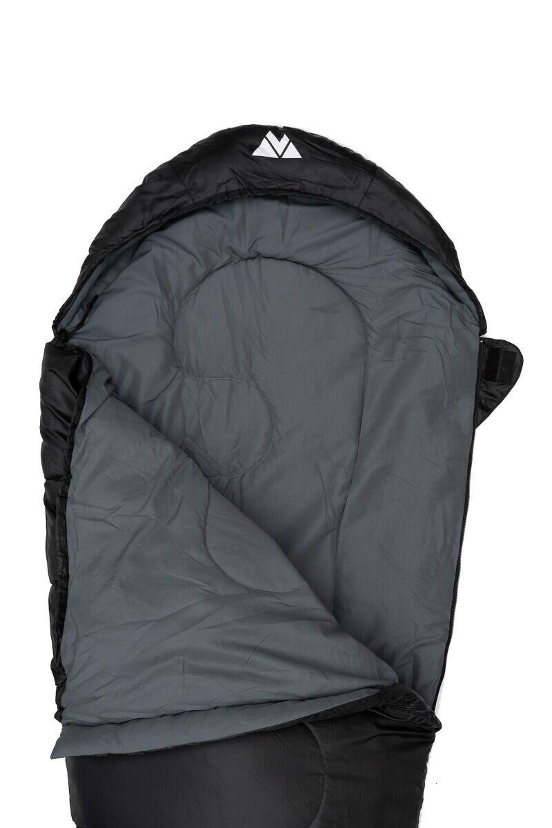 Sacco A Pelo Campeggio Volven Traveller 215X80 Cm Nero Sinistro 4/6