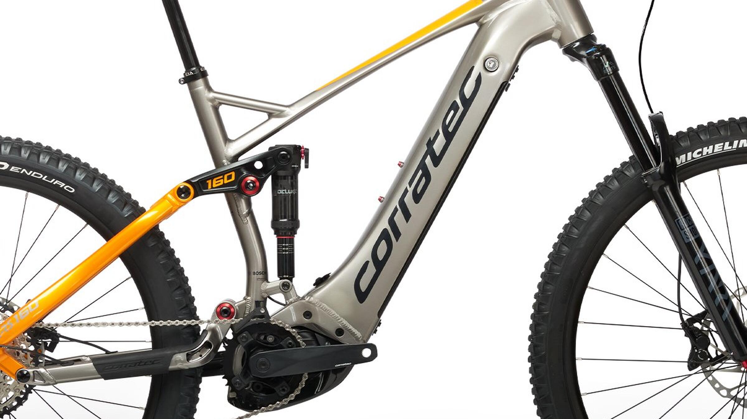 BTT E-Power RS 160 Pro Silver Gold 2022 ciclismo Prata Corratec 2/4