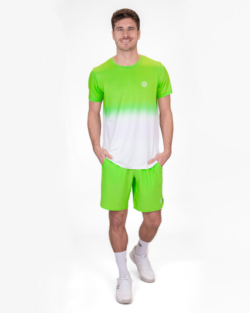 Camiseta Bidi Badu Crew Gradiant Verde Neon Blanco 3/7