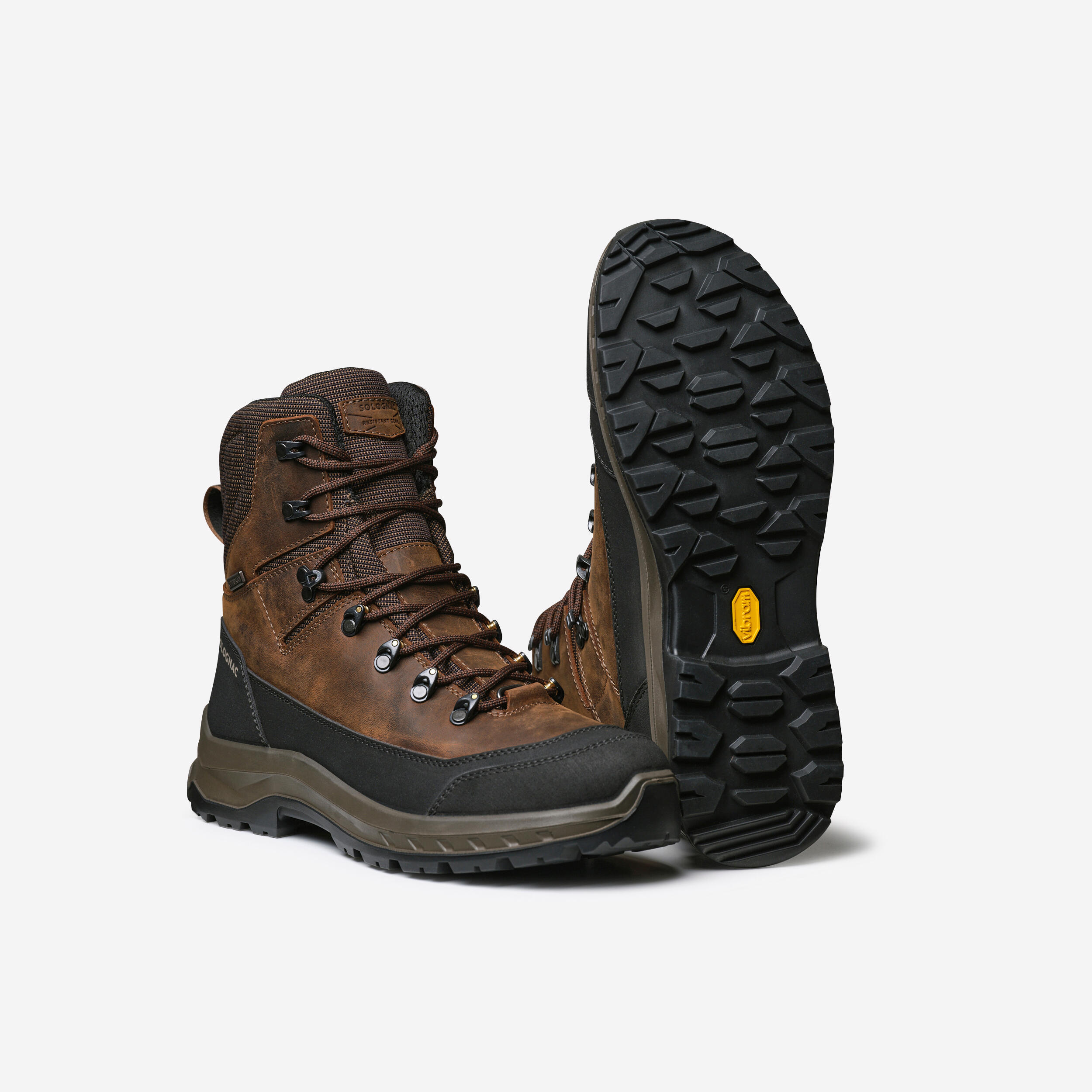 SOLOGNAC Tweedehands - Stevige waterdichte jachtschoenen Crosshunt 500 V2... - UITSTEKEND