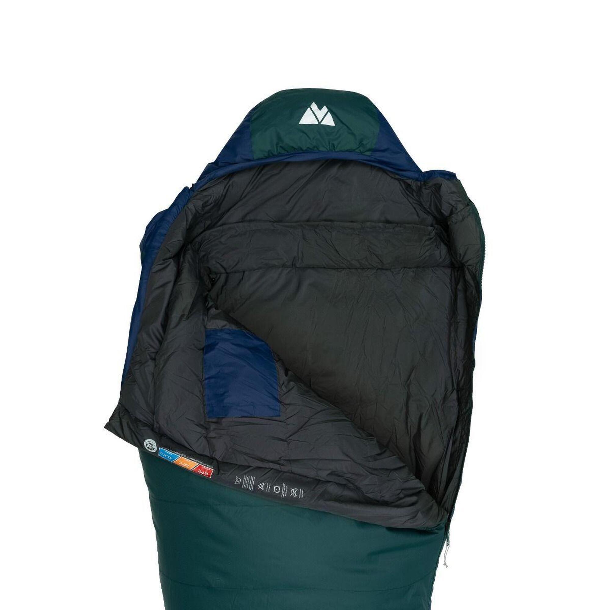 Sac de dormit Polaris Evo 215x75cm verde