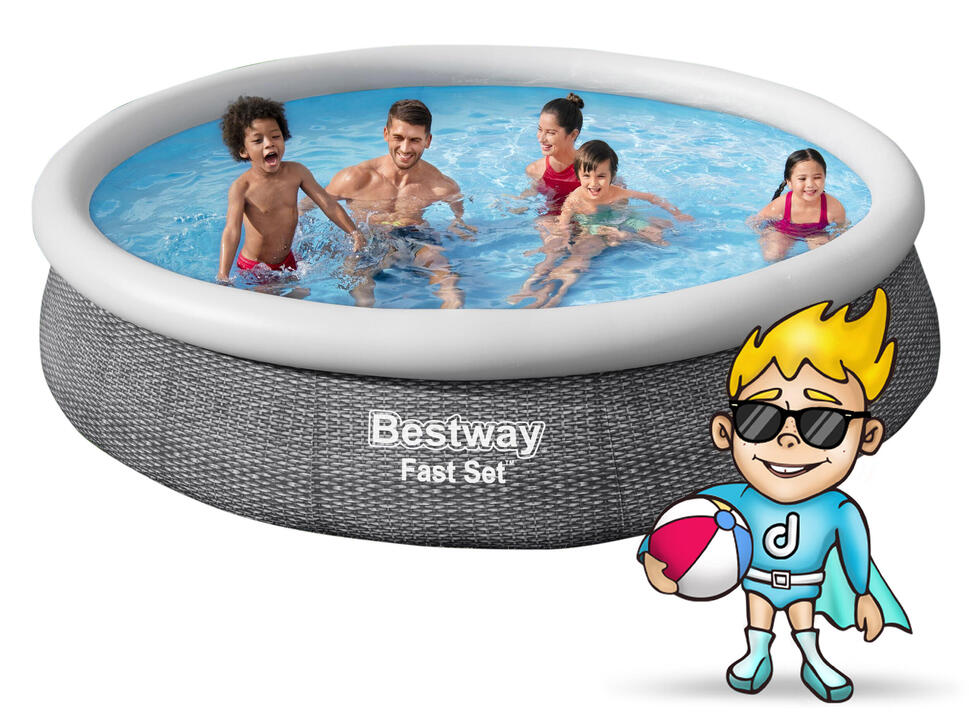 Basen ogrodowy rozporowy 366x76cm Bestway zestaw 16w1