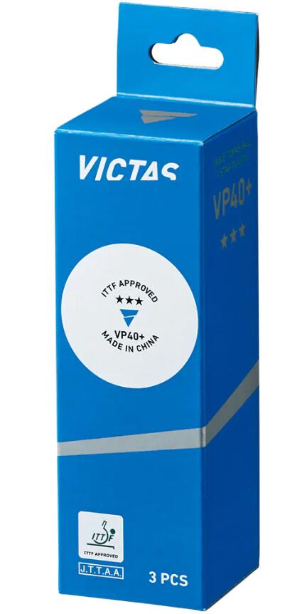 Piłeczki do tenisa stołowego Victas VP 40+  3 sztuki *** 1/2