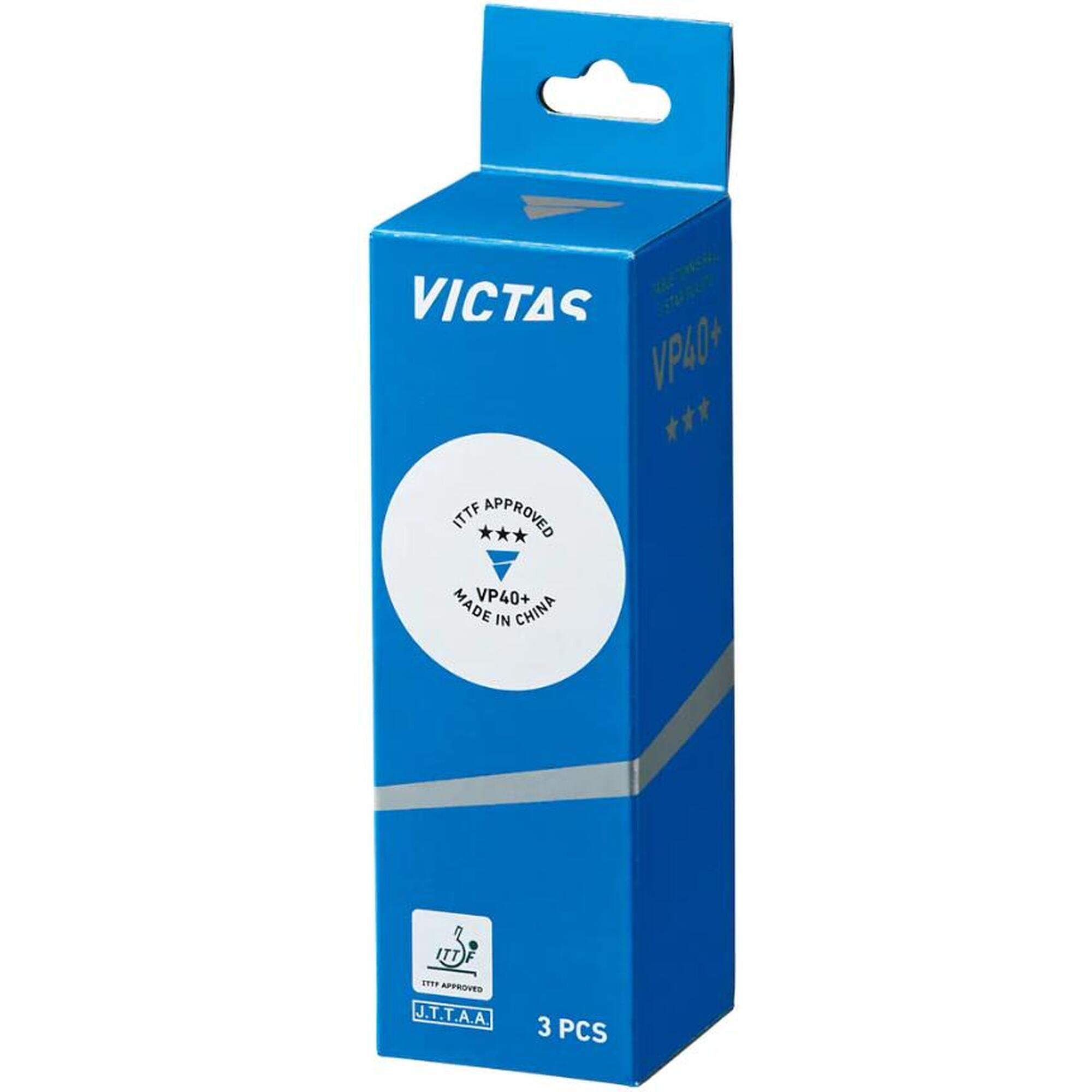 Piłeczki do tenisa stołowego Victas VP 40+  3 sztuki ***