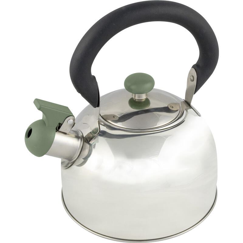 Camping Bouilloire Trend 2 à flûte en acier inoxydable 2,5 L