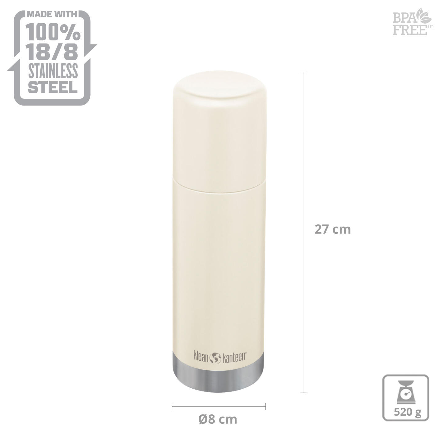 Bidon isolant 0,5L TKPro Bouteille isolante à vide 2/7