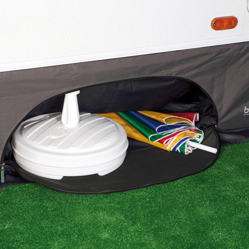 Delantal de suelo caravana Armario colgante Rueda Protección solar Camping