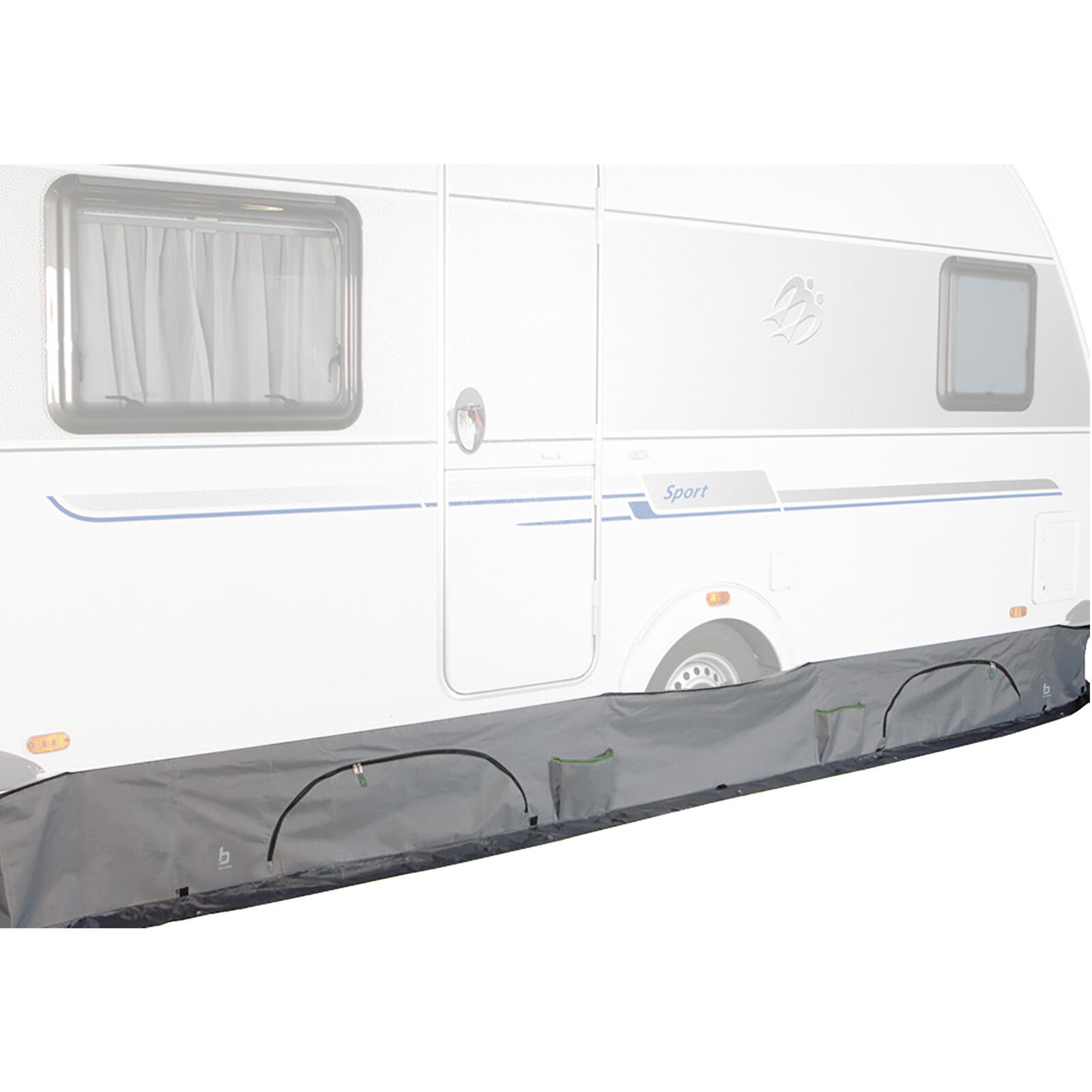 Bo-camp - Tablier De Sol Caravane Armoire Suspendue Roue Protection Solaire Camping - Armoire De Rangement - Taille Unique - Decathlon