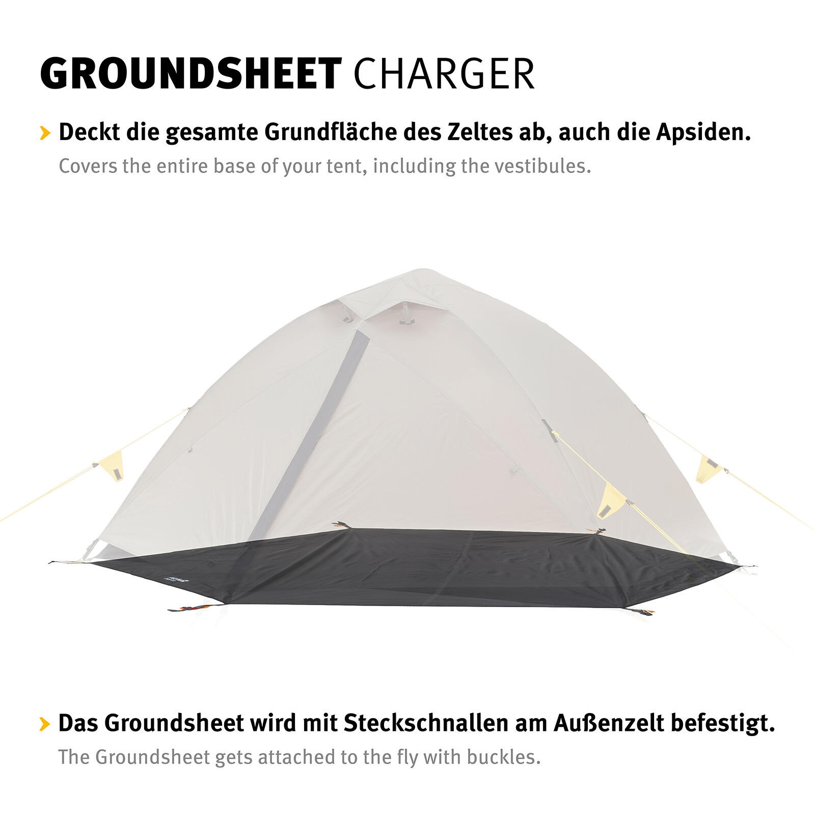 Groundsheet Für Charger 3 Zusätzlicher Zeltboden Camping Plane Passgenau 3/3