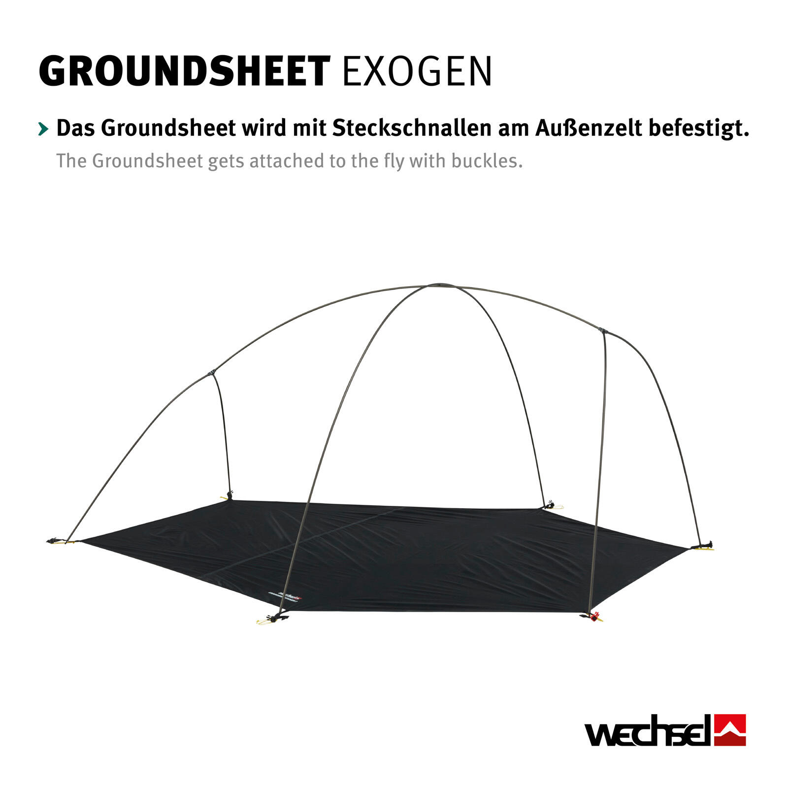 Groundsheet Für Exogen 3 Zusätzlicher Zeltboden Camping Plane Passgenau 4/4