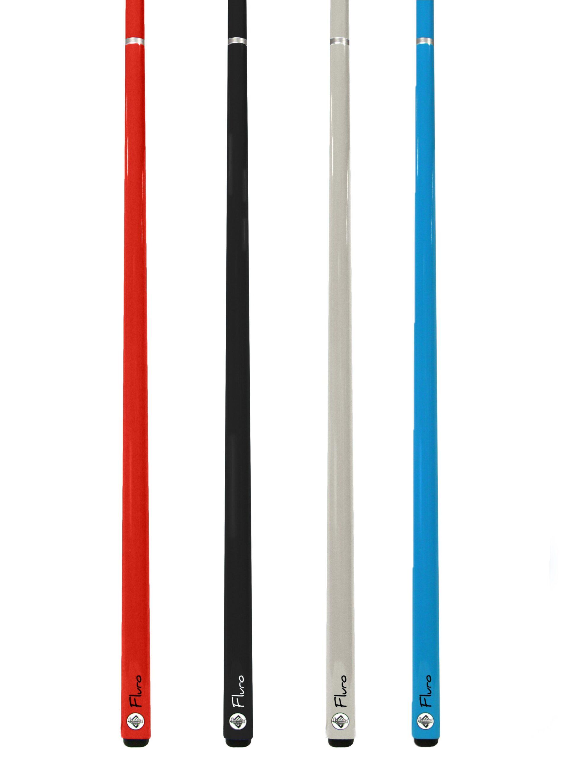 Fluro Pool Snooker Billiard Cue Set 4 cues