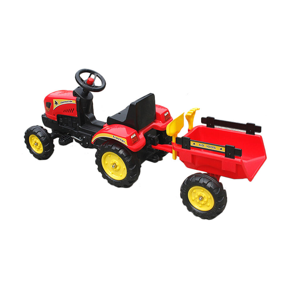 Devessport Tractor a pedales Go Kart para niños- Rojo 3/3