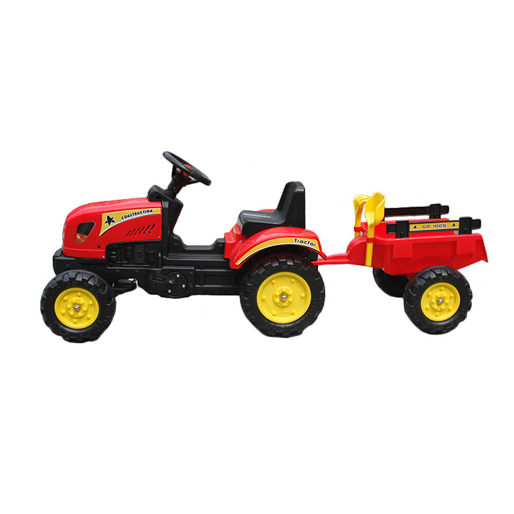 Devessport Tractor a pedales Go Kart para niños- Rojo 2/3